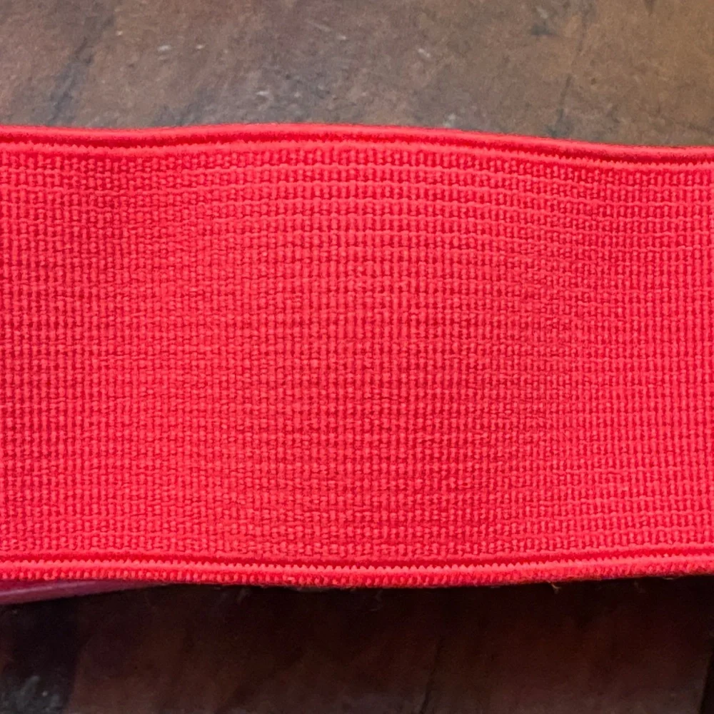 Under Armour Vibrant Red Stretch Adjustable Athletic Belt with Silver Buckle